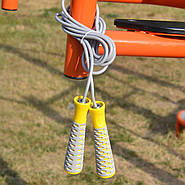 Скакалка PowerPlay 4206 Jump Rope PRO+ Сіро-жовта (2,75m.), фото 8