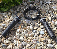 Скакалка швидкісна на підшипниках PowerPlay 4208 Fitness Jump Rope Чорна (3m.), фото 3