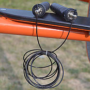 Скакалка швидкісна на підшипниках PowerPlay 4208 Fitness Jump Rope Чорна (3m.), фото 4