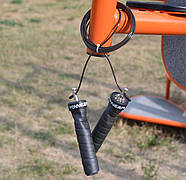 Скакалка швидкісна на підшипниках PowerPlay 4208 Fitness Jump Rope Чорна (3m.), фото 5