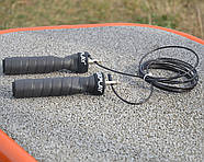 Скакалка швидкісна на підшипниках PowerPlay 4208 Fitness Jump Rope Чорна (3m.), фото 9