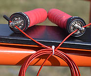 Скакалка швидкісна на підшипниках PowerPlay 4208 Fitness Jump Rope Червона (3m.), фото 8