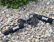 Скакалка швидкісна PowerPlay 4211 X ROPE з обтяжувачами (120г*2) Чорна (3м.), фото 2
