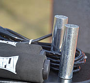 Скакалка швидкісна PowerPlay 4211 X ROPE з обтяжувачами (120г*2) Чорна (3м.), фото 7