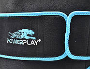 Пояс для схуднення PowerPlay 4303 Чорно-Синій, фото 6