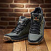 Чоловічі зимові шкіряні черевики, кросівки (натуральна шкіра) хакі на хутрі, чоловіче взуття на зиму, розмір 40 41 42 43 44 45, фото 3