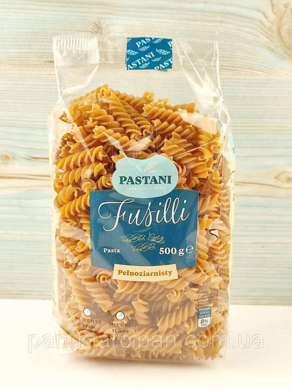 Макарони цільнозернові Pastani Fusilli 500 г Польща, фото 1