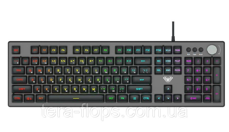 Клавіатура AULA F2028 RGB black (6948391240015) (DW)