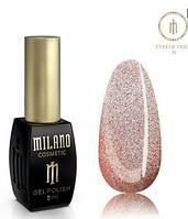 Гель лак для манікюру світловідбивний Котяче око Cat Eyes of Tiger Crystal Milano 8 мл № 1