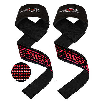Лямки для тяги PowerPlay 7064 черно-красные
