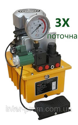 Маслостанция гідравлічна з електроприводом СНГ-700D3 Передовик (трьохпоточна), фото 1