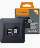 Розетка CAT6 одинарна комп'ютерна VIDEX BINERA, фото 3