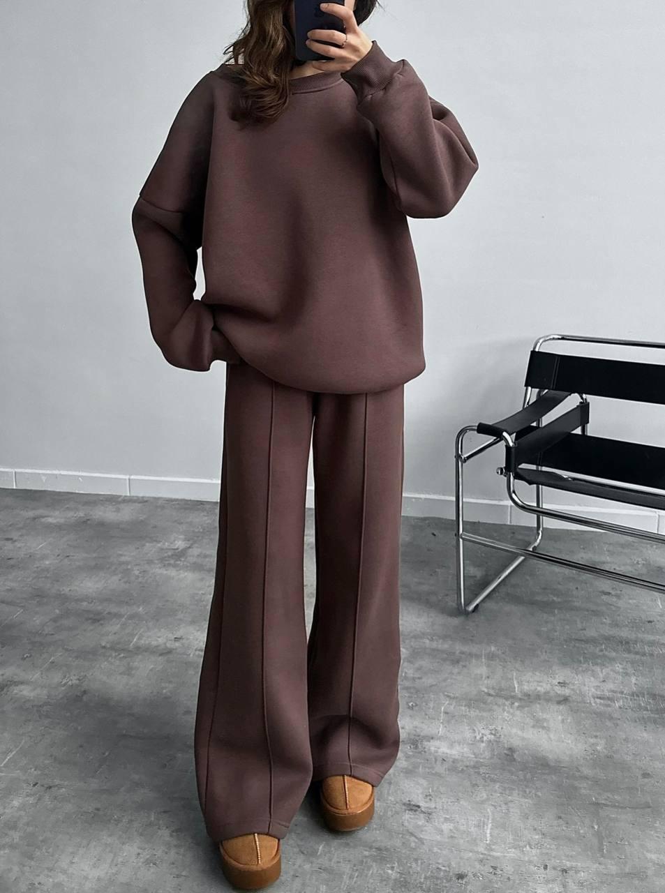 Женсикй спортивный костюм с широкими штанами Розмір: 42-48 (oversized), фото 1