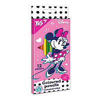 Цветные карандаши. 12 цвет. "Yes" №290668 Minnie Mouse(12)