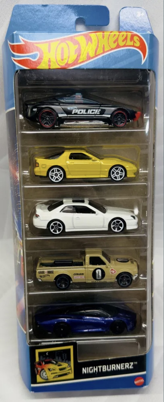Хот Вілс набір машинок Hot Wheels Nightburnerz