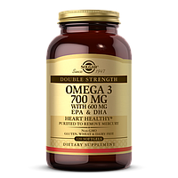 Омега-3 ЭПК и ДГК двойная сила Solgar (Omega-3 EPA & DHA Double Strength) 700 мг 120 капсул