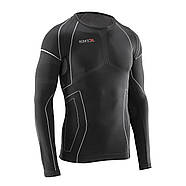 Термокофта (лонгслів) X TECH Maglia Race 3 Munica Lunga giroc Nero XXL/XXXL Чорна, фото 3