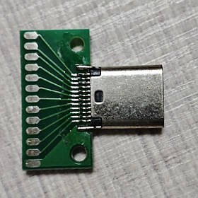 Макетна плата USB 3.1 Type-C мама SMD