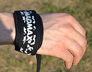 Лямки для тяги MadMax MFA-275 Camo Power Wrist Straps Camo/White, фото 6