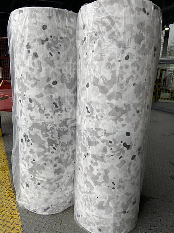 Рулон тканини ширина 80см Спанбонд Зима №1 біла для маскувальних сіток, фото 2