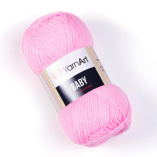 Пряжа акрилова YarnArt Baby, Рожевий №217, (Ярнарт Бебі) 50гр., 150м. нитки для в'язання