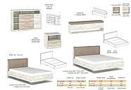 Тумби приліжкові пт 1Ш (2 шт.) Кім, фото 2