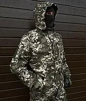 Тактичний військовий костюм гірка піксель дефенсу (48-62р), водовідштовхувальний костюм ЗСУ демісезонний камуфляж 62, фото 3