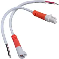 Роз'єми пилонепроникні ip60 3pin, з кабелем, білі