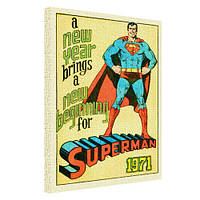 Картина на полотні Superman 1971 45х65 см (H4565_RET008)