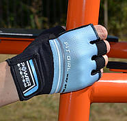 Рукавички для фітнесу Power System PS-2920 Fit Girl Evo Blue M, фото 9