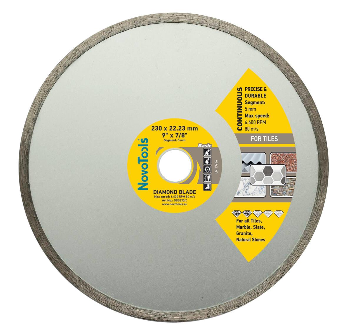 Алмазний круг NovoTools Basic 230х22 Кераміка