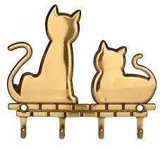 Ключниця "Кішки" з латуні 10,5 х 12 см Stilars Італія 1922