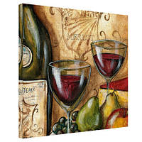 Картина на полотні Wine Merlot 50x50 см (H5050_RET007)