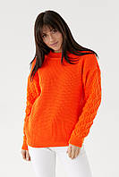 Женский оранжевый свитер