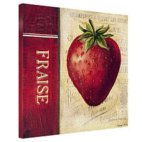 Картина на полотні Fraise 50x50 см (H5050_RET020)