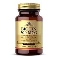Биотин Solgar (Biotin) 300 мкг 100 таблеток