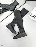 Жіночі ботфорти панчохи на платформі демісезонні та зимові, фото 10