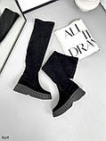 Жіночі ботфорти панчохи на платформі демісезонні та зимові, фото 8