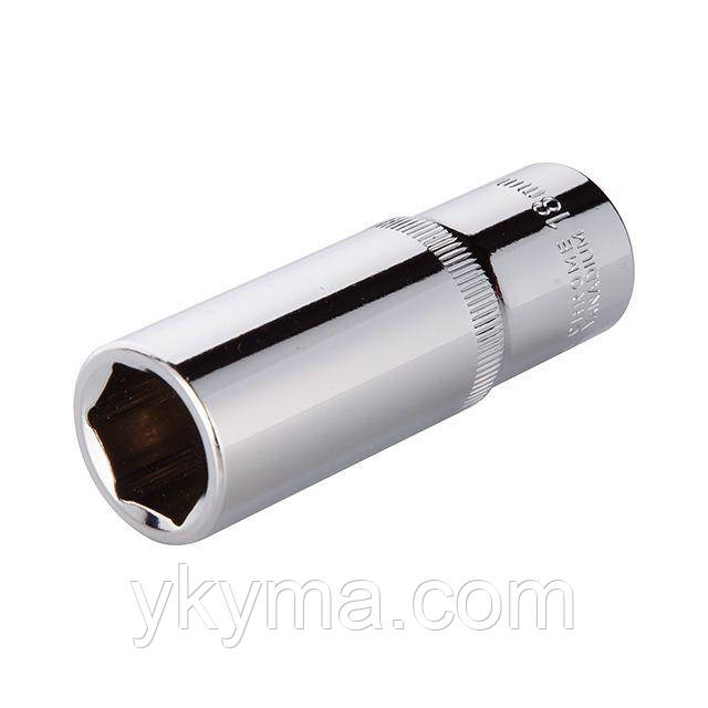 Головка шестигранна подовжена 1/2", 18*78 мм CrV INTERTOOL ET-0118