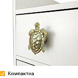 Меблева ручка для шафи, шухляди, комоду,  ретро, декоративна, черепаха, The Chestnut, фото 2