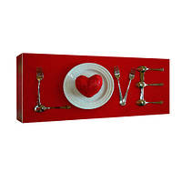 Картина на полотні Love 30x65 см (H3065_YM013)