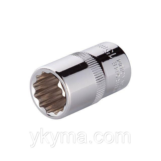 Головка 12 гр. 1/2", 15 мм INTERTOOL ET-0215