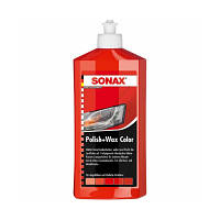 Автополироль Sonax Polish Wax Color NanoPro red 250мл (296441) ТЦ Арена ТЦ Арена