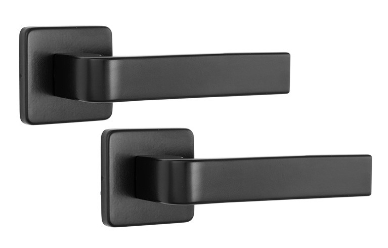 Ручка для дверей Rostex Dante H53 38-52мм чорна (Чехія)