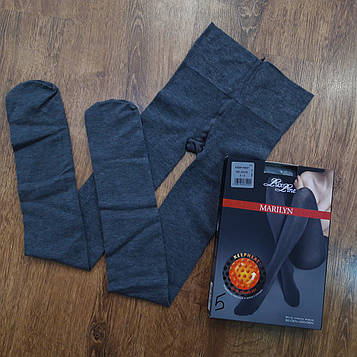 Жіночі колготки "MARILYN KEEP HEAT" 80 ден 1/2(46-50)Серые