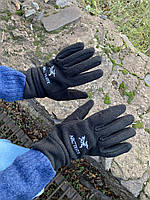 Чоловічі зимові рукавички arcteryx. Теплі чоловічі рукавички арктерікс чорні