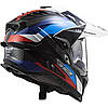 МОТОШОЛОМ ДУАЛСПОРТ LS2 MX701 C EXPLORER FRONTIER КОЛІР GLOSS BLACK BLUE, фото 2