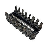 Акумуляторна викрутка в кейсі з бітами 33 пр Електровикрутка портативний міні шуруповерт з насадками, фото 4