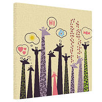 Картина на полотні Tall giraffe 50x50 см (H5050_DVD011)