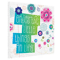 Картина на полотні Enjoy the little things in life 50x50 см (H5050_DVD009)